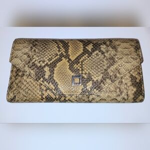 LODIS Genuine Leather With Snake Design Wallet